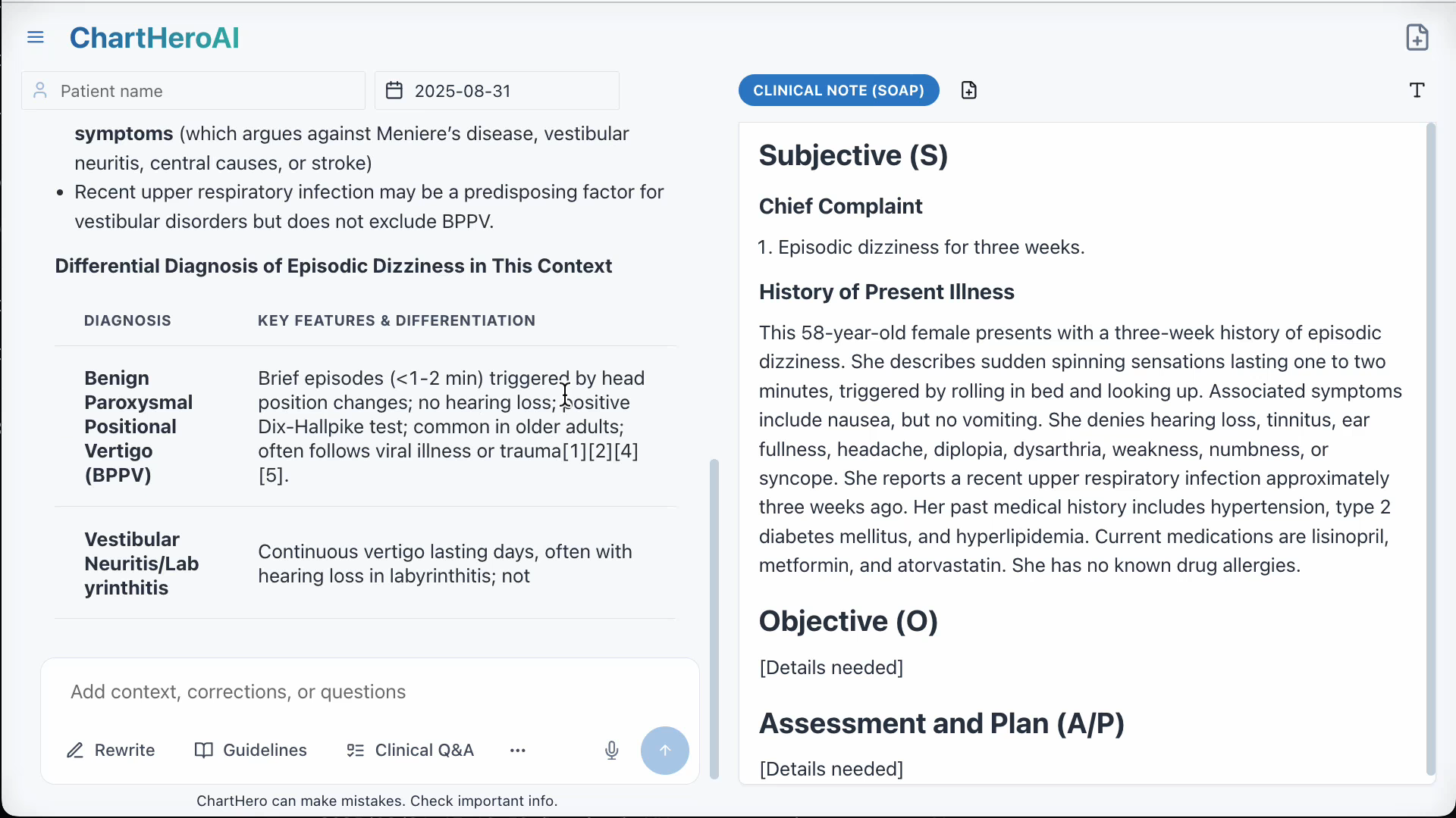 Complex case (Type + Search)
